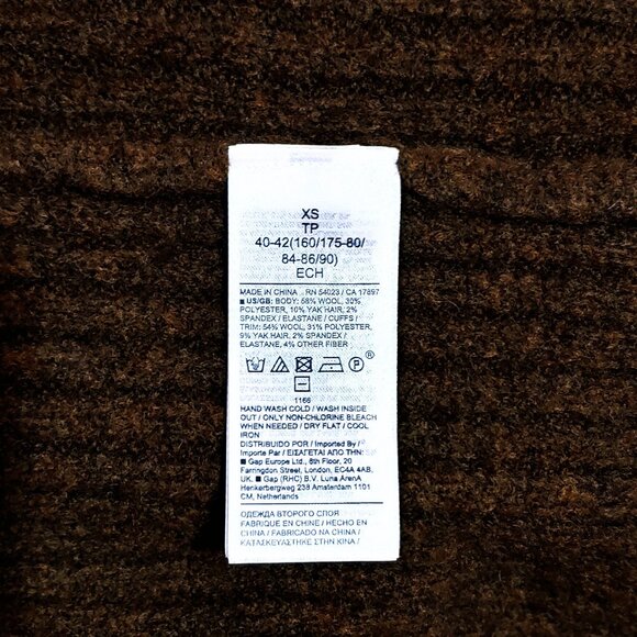 Excellent Banana Republic Sweater Dress Dark Brown Ribbed Sweater Maxi Dress XS - Picture 7 of 7